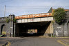 IMAGINE graffiti made by Bill Drummond on disused railway bridge in Jarvis Road, Leicester, England on 6 July 2010. Photograph: Tracey Moberly