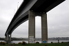 IMAGINE Graffiti made by Bill Drummond on the Cityside of the Foyle Bridge, Derry, Ireland: 2012. Photograph: Tracey Moberly