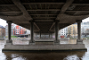 IMAGINE Grafiti in Finnish, made by Bill Drummond under bridge in Helsinki, Finland, 16 November 2012. Photograph: Tracey Moberly