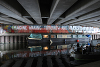 IMAGINE Graffiti made by Bill Drummond, under East Cross Route, Hackney Wick, London, The Atlantic Archipelago: 2012. Photograph: Tracey Moberly